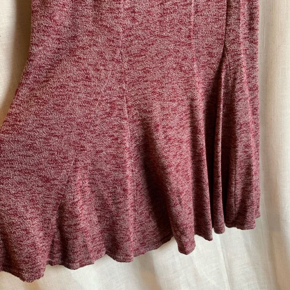 Eva Mendes Ribbed Knit Midi Skirt Womens Size L Soft Stretch Casual Romantic - Picture 7 of 14